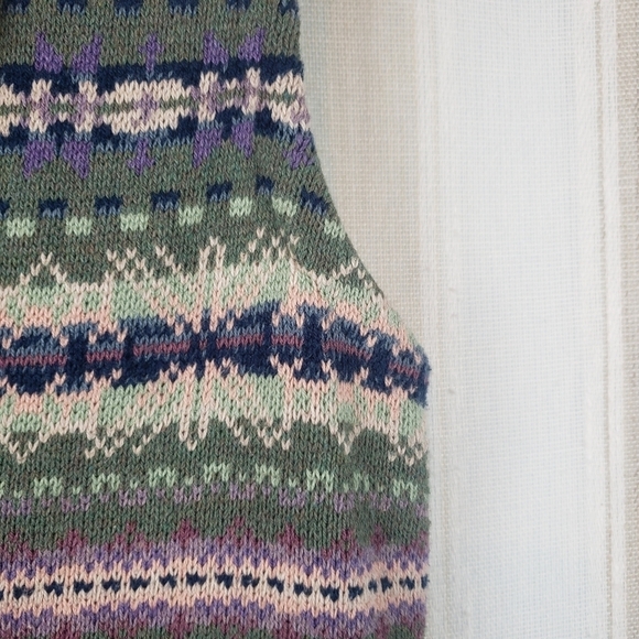 Chaps Southwestern‎ Knit Sweater Vest Cardigan Size Small - Picture 3 of 11